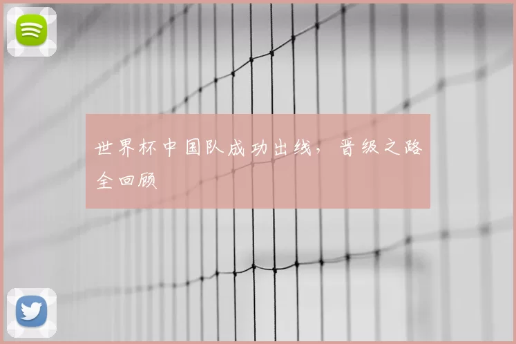 世界杯中国队成功出线，晋级之路全回顾