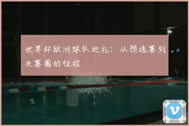 世界杯欧洲球队巡礼:从预选赛到决赛圈的征程